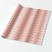 Roze Gouden Lint Boog Bruidsdouche Cadeaupapier (Uitgerold)