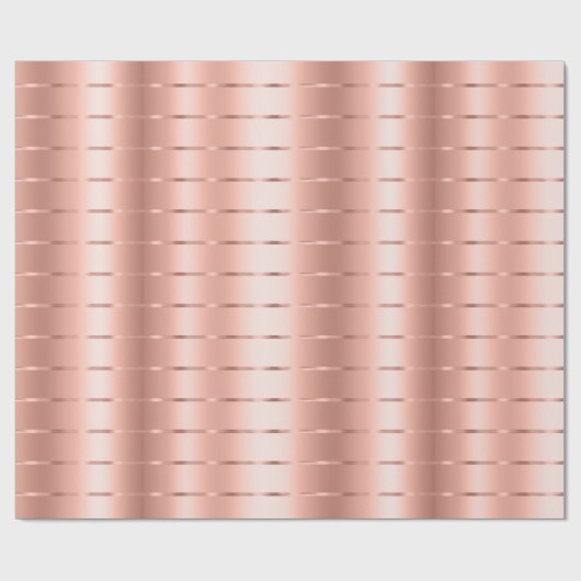 Roze Gouden Lint Boog Bruidsfeest Cadeaupapier (Vlak)