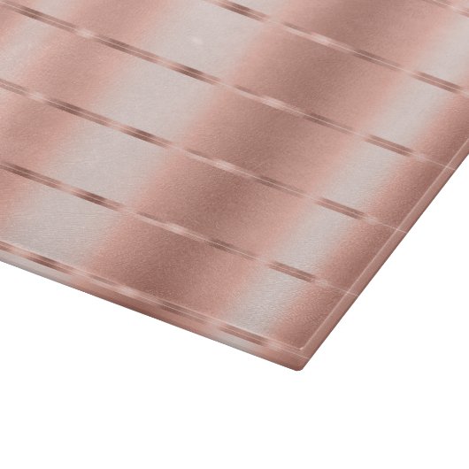 Roze Gouden Lint Boog Bruidsfeest Snijplank (Hoek)