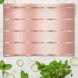 Roze Gouden Lint Boog Bruidsfeest Theedoek