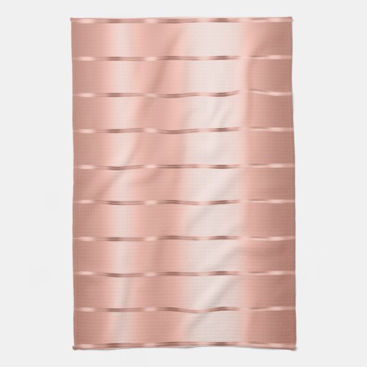 Roze Gouden Lint Boog Bruidsfeest Theedoek (Verticaal)