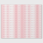 Roze Gouden Lint Bruidsuitnodiging Cadeaupapier (Vlak)