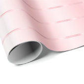 Roze Gouden Lint Bruidsuitnodiging Cadeaupapier (Rol Hoek)