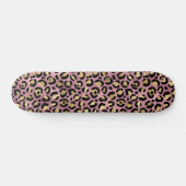 Roze Gouden Luipaard Patroon Persoonlijk Skateboard (Horizontaal)