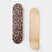 Roze Gouden Luipaard Patroon Persoonlijk Skateboard (Voorkant)