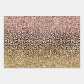 Roze gouden luipaard - Sparkle Inpakpapier Vel (Voorkant)