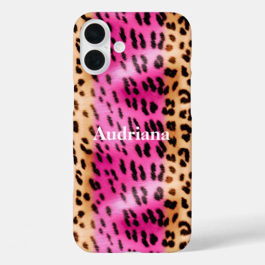 Roze Gouden Luipaardprint Case-Mate iPhone Case (Achterkant)