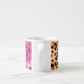 Roze Gouden Luipaardprint Espresso Kop (Achterkant)