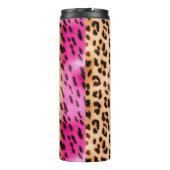 Roze Gouden Luipaardprint Thermosbeker (Achterkant)