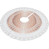 Roze Gouden Mandala Kerstboom Rok (Gekanteld)
