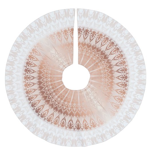 Roze Gouden Mandala Kerstboom Rok (Voorkant)