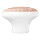 Roze Gouden Mandala Monogram Keramische Knop (Zijkant)