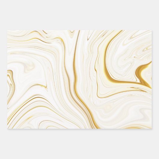 Roze Gouden Marmer Agate Glitters Inpakpapier Vel (Voorkant 3)