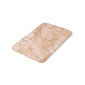 Roze Gouden Marmer Glitter Badmat (Gekanteld)