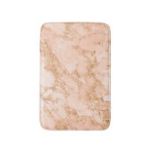 Roze Gouden Marmer Glitter Badmat (Voorkant Verticaal)