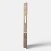 Roze gouden marmer gouden glinster monogram Case-Mate iPhone case (Achterkant / Rechts)