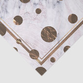 Roze Gouden Marmer Werveling Bronzen Koper Trendy  Tissuepapier (Detail)