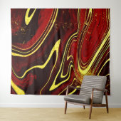 Roze gouden marmeren patroon wandkleed (In Situ (horizontaal))