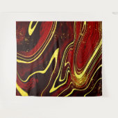 Roze gouden marmeren patroon wandkleed (Voorkant (horizontaal))