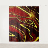 Roze gouden marmeren patroon wandkleed (Voorkant)