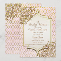 Roze & Gouden Marokkaanse Arabische Nachten Bruids