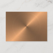 Roze Gouden Metaal Effect Stijl Gratis Drink Ticke Informatiekaartje (Achterkant)