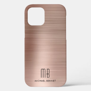 Roze Gouden Metaal Monogram Case-Mate iPhone Hoesj Case