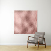 Roze Gouden Metaalglans: Vintage Glans. Wandkleed (In situ)