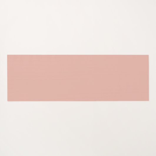 Roze gouden metalen monogram naam script yogamat (Achterkant (horizontaal))