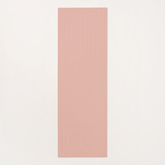 Roze gouden metalen monogram naam script  yogamat (Achterkant)