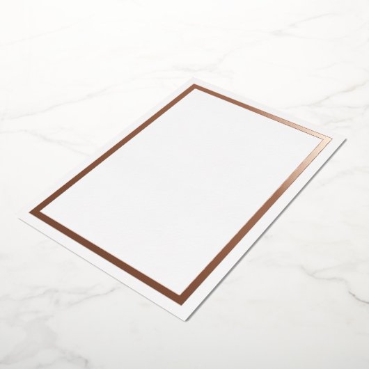 Roze Gouden Metallic Folie Rand Kaarten (Gedraaid)