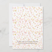 Roze Gouden Moderne Chic Trouw Save The Date (Achterkant)