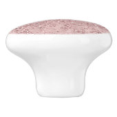 Roze Gouden Moderne Glam Marmer & Glitter Decorati Keramische Knop (Zijkant)