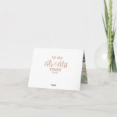 Roze Gouden Moderne Typografie Bedankt Foto (Achterkant)