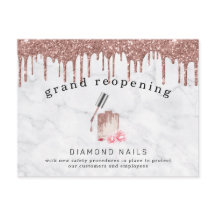 Roze Gouden Nagelsalon Groot Heropening Covid Veil