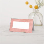 Roze Gouden Nep Folie Moderne Vouw Plaatskaart Plaatskaartje (Voorkant)