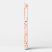Roze gouden ogen: geometrisch naadloos ontwerp Case-Mate iPhone case (Achterkant / Links)