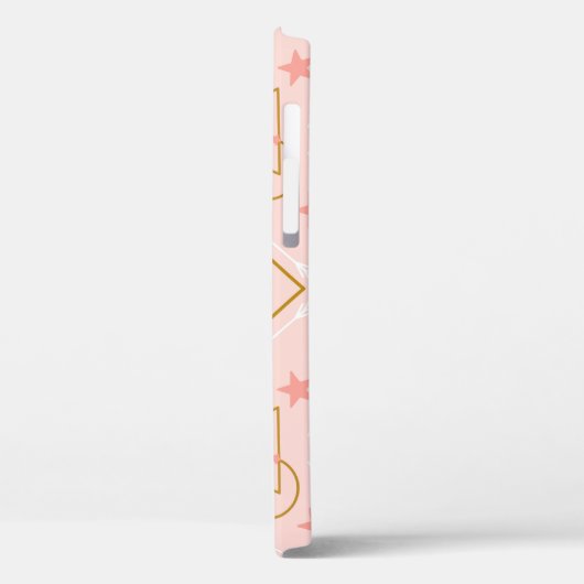 Roze gouden ogen: geometrisch naadloos ontwerp Case-Mate iPhone case (Achterkant / Links)