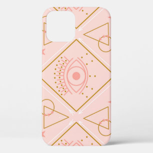 Roze gouden ogen: geometrisch naadloos ontwerp Case-Mate iPhone case