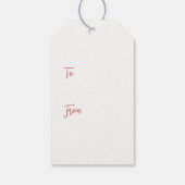 Roze Gouden Ornamenten Kerst Vintage Cadeaulabel (Achterkant)