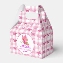 Roze gouden paarse sierlijke vlinder meisje verjaa