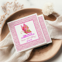 Roze gouden paarse sierlijke vlinder meisje verjaa