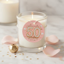 Roze Gouden Parel Luxe Glamoureuze 50e Verjaardag
