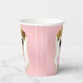 Roze gouden prinses Baby shower papieren bekers (Rechts)