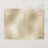 Roze Gouden Prinses Baby Shower Uitnodiging (Achterkant)