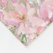 Roze Gouden Prinses Carriage Baby Deken (Hoek)