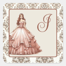 Roze Gouden Quinceañera Jurk