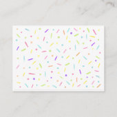 Roze Gouden Regenboog Baby Sprinkle Boeken voor Ba Informatiekaartje (Achterkant)