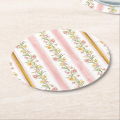 Roze gouden ronde Onderzetter (Gebogen)