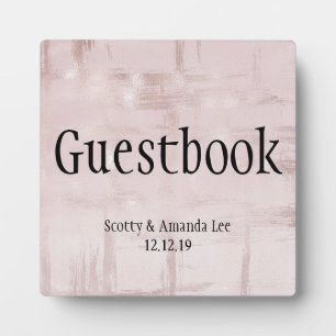 Roze Gouden & Roze Trouwtafel Fotoplaat